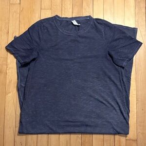 Anthropologie Dusty Blue Gray Heathered T-Shirt Dress